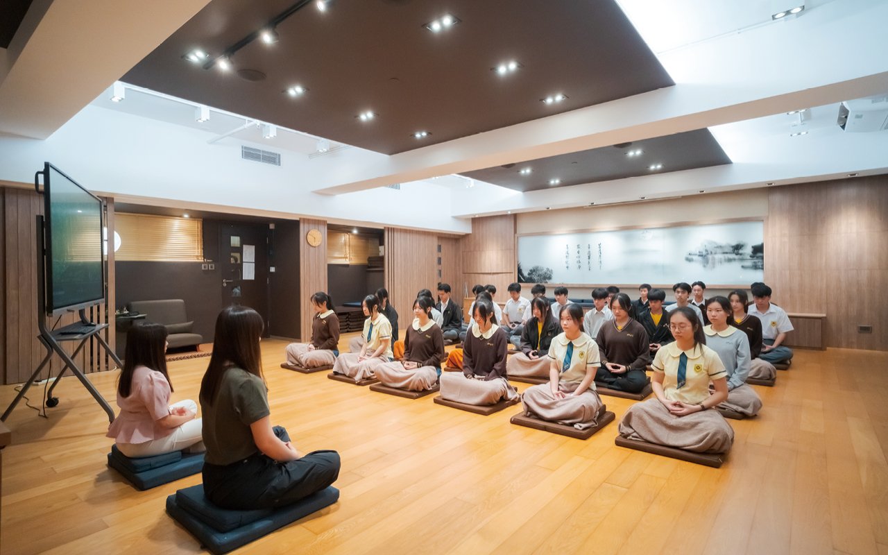 The silence of the meditation room