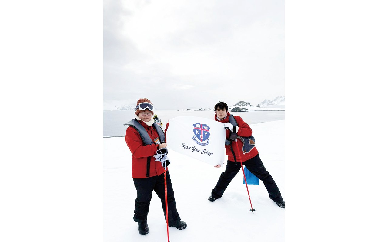 A student stood out among all students in Hong Kong and went on an expedition to Antarctica