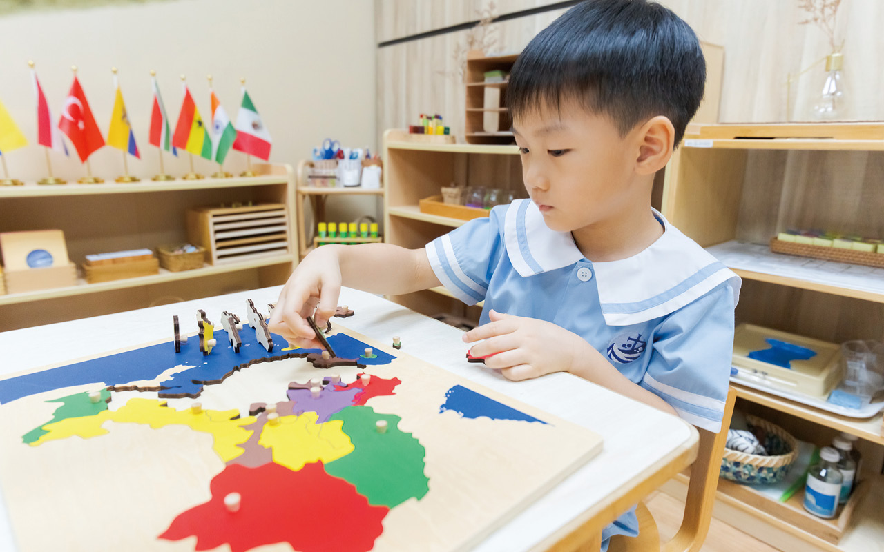 The school has been cultivating Montessori teaching for seven years