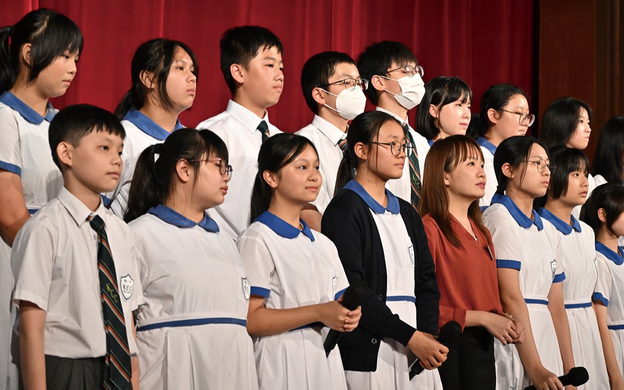 Students showcase their talents in front of the whole school audience