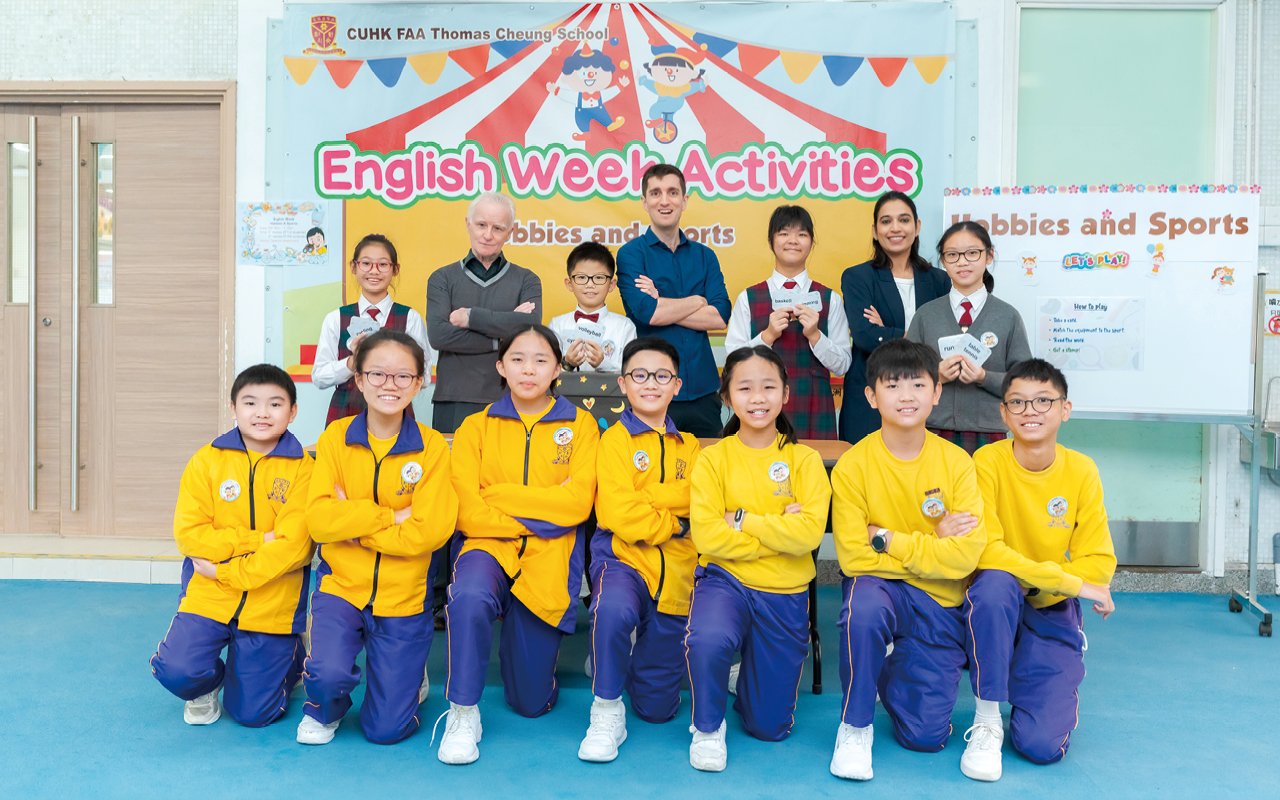 C.U.H.K. F.A.A. Thomas Cheung School is student-oriented, investing resources to hire 4 foreign English teachers, arranging them to be responsible for different English courses and extracurricular activities, and actively creating a rich English context.