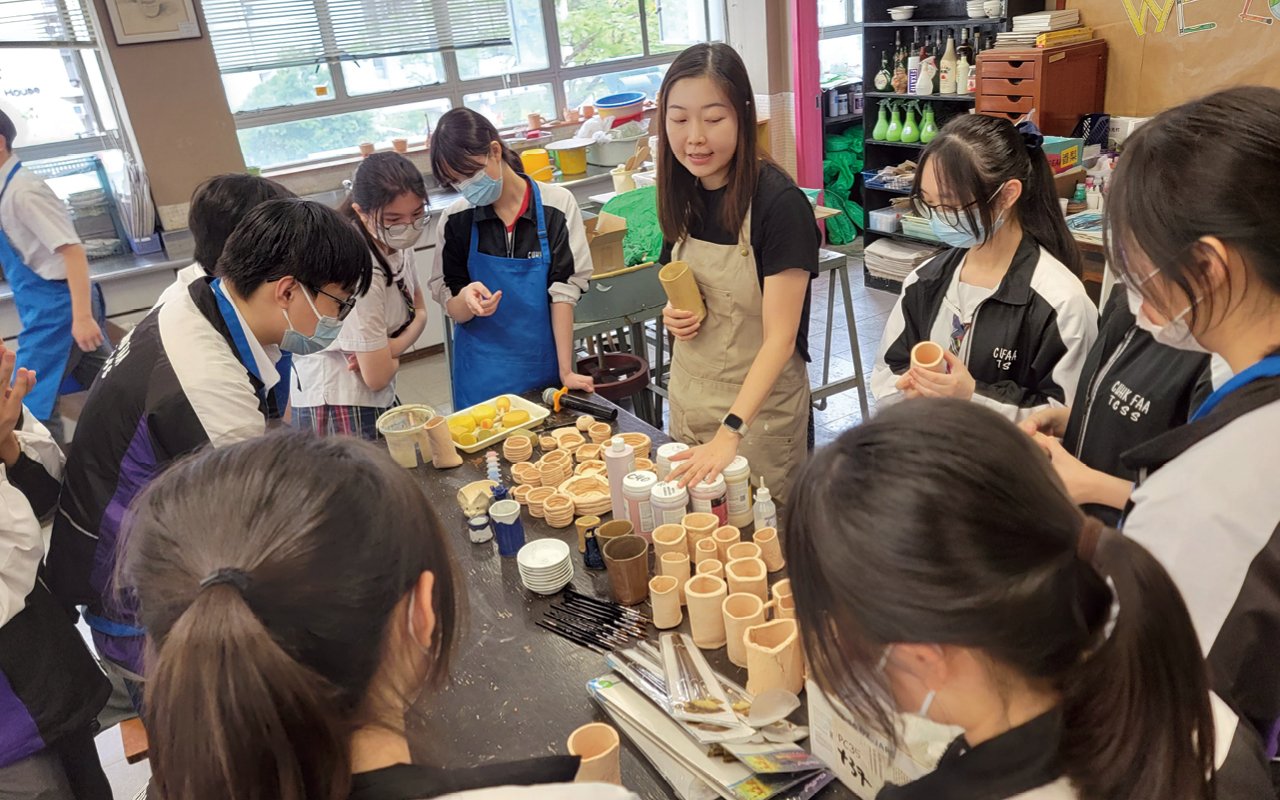 Visual Arts collaborates with STEAM on ceramic design.