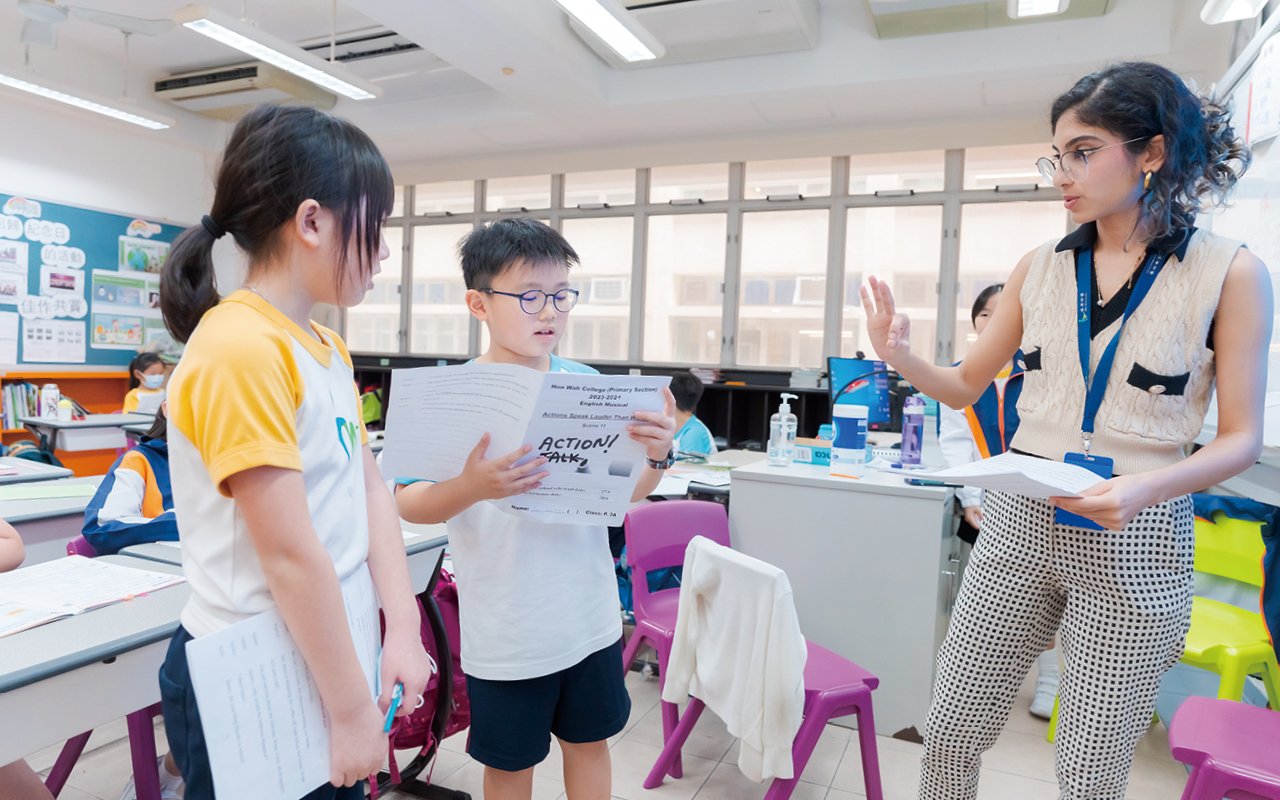 The school focuses on students’ biliteracy and trilingual development