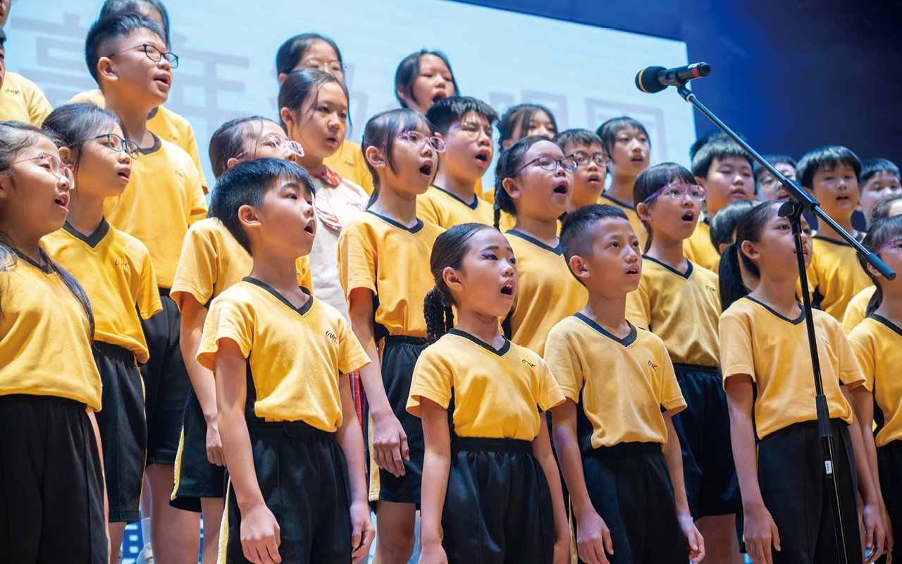 The school holds a talent show to give students the opportunity to showcase their talents