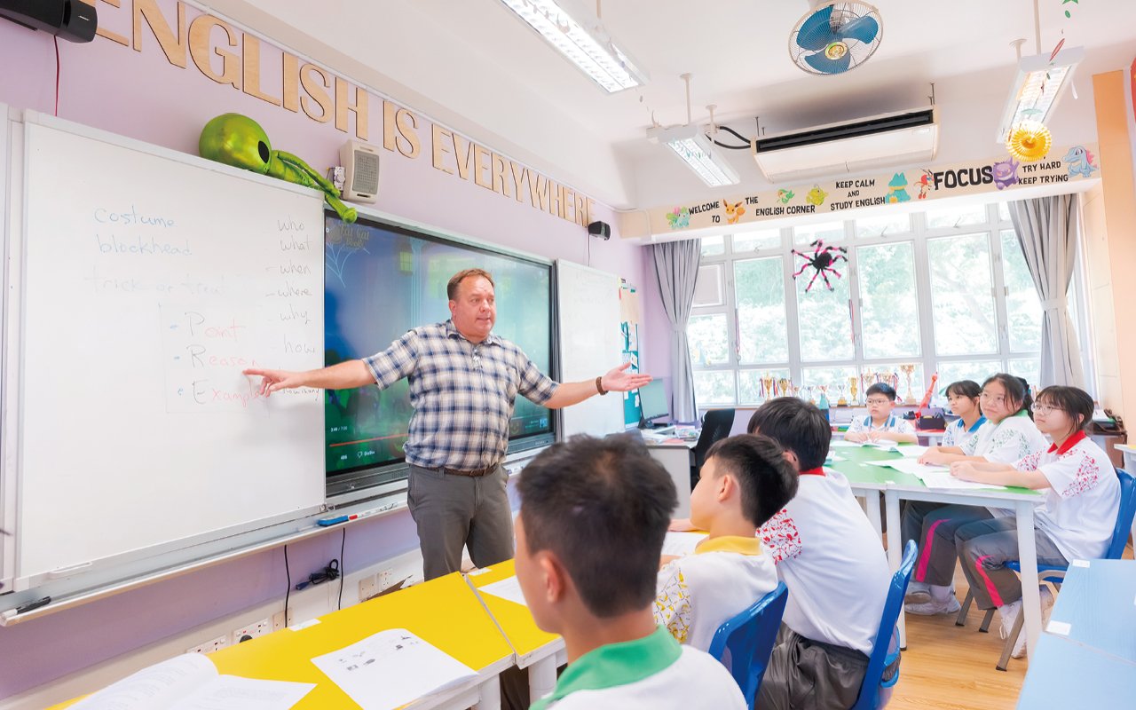 The school attaches great importance to creating a school-wide English environment