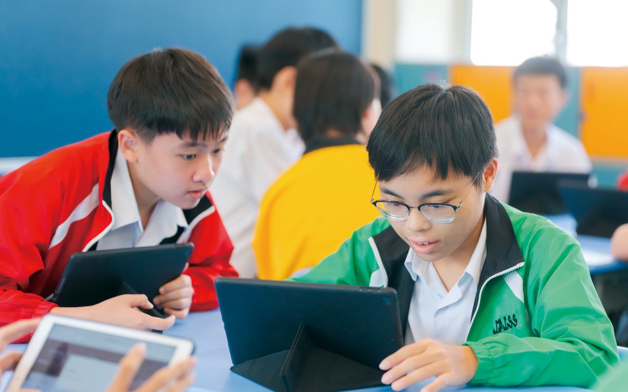 The school’s e-learning strategy has been implemented for many years