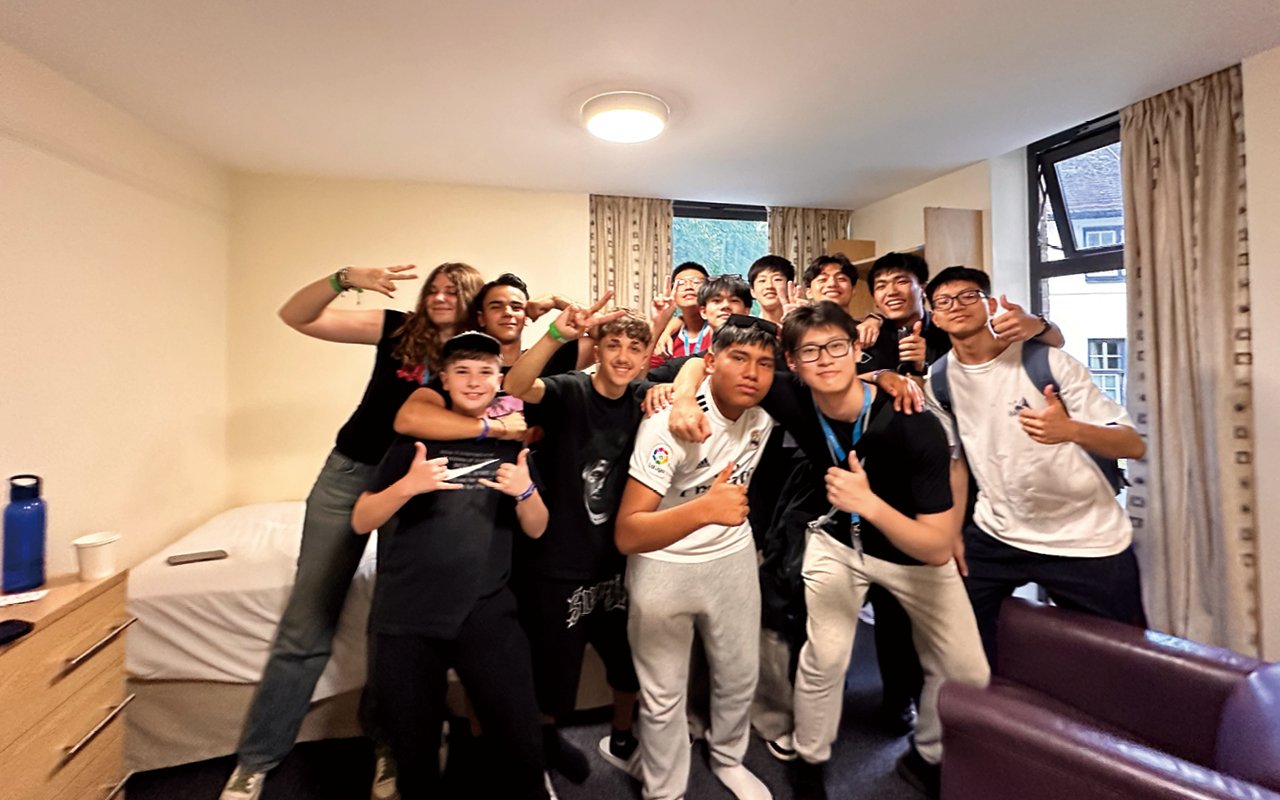 The school led students to Cambridge, England for a three-week exchange