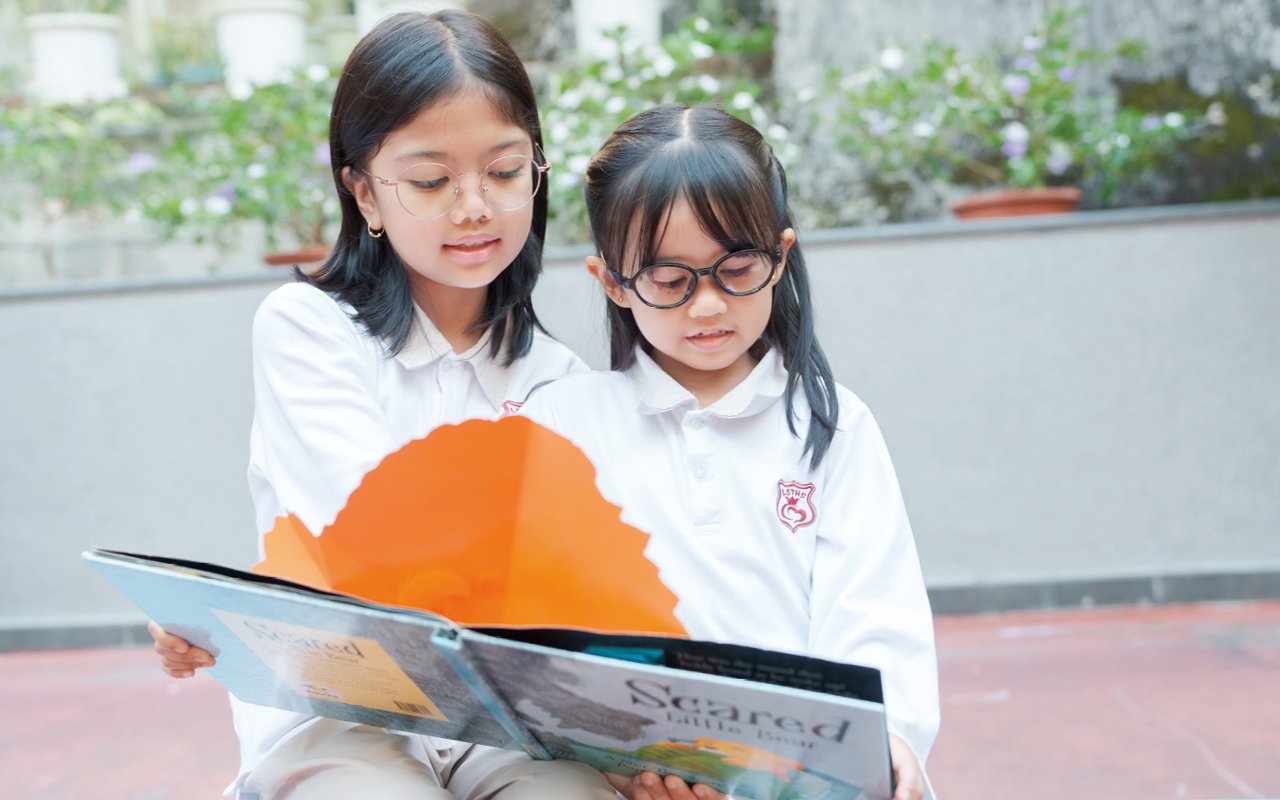 The English textbooks chosen by the school are also textbooks used by international schools.