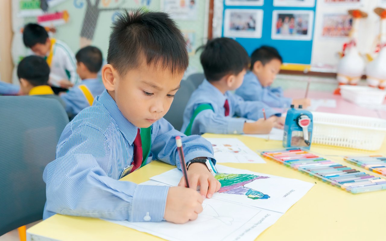 Every year, the school arranges for students to take international English exams