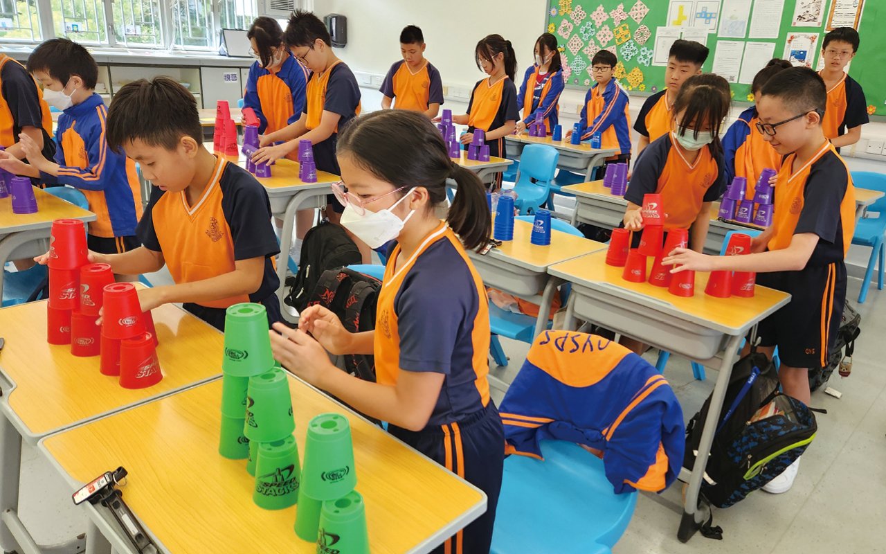 Learn about the emerging sport of cup stacking in the classroom